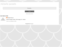 Tablet Screenshot of jesuismelode.blogspot.com