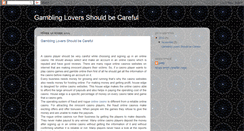 Desktop Screenshot of gamblinglovers.blogspot.com