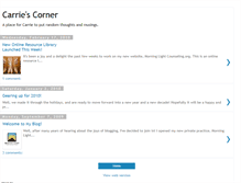 Tablet Screenshot of carriewrigley.blogspot.com