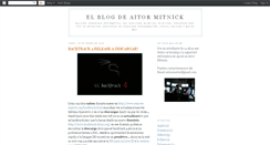 Desktop Screenshot of aitormitnick.blogspot.com