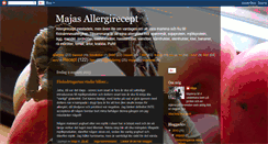 Desktop Screenshot of majas-allergirecept.blogspot.com