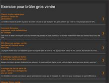 Tablet Screenshot of exercicepourbrulergrosventre.blogspot.com