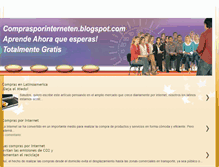 Tablet Screenshot of comprasporinterneten.blogspot.com