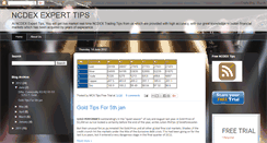 Desktop Screenshot of ncdex-expert-tips.blogspot.com