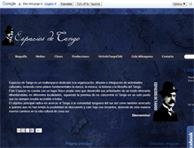 Tablet Screenshot of espaciosdetango.blogspot.com