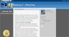 Desktop Screenshot of mastering-it.blogspot.com