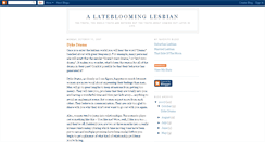 Desktop Screenshot of alatebloominglesbian.blogspot.com