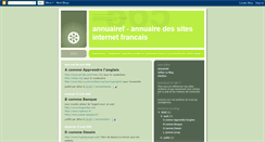 Desktop Screenshot of annuairef.blogspot.com