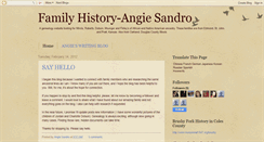 Desktop Screenshot of angiesandro.blogspot.com