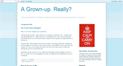 Desktop Screenshot of agrownup.blogspot.com