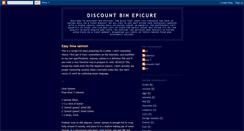 Desktop Screenshot of discount-epicure.blogspot.com