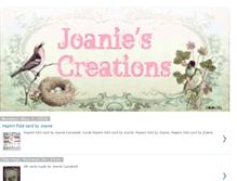 Tablet Screenshot of joaniecreates.blogspot.com