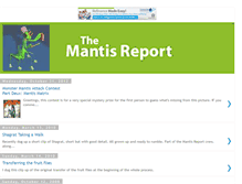 Tablet Screenshot of mantisreport.blogspot.com