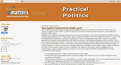 Desktop Screenshot of democracymatters-practicalpolitics.blogspot.com