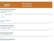 Tablet Screenshot of democracymatters-practicalpolitics.blogspot.com