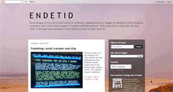 Desktop Screenshot of endetiden.blogspot.com