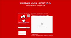 Desktop Screenshot of humorconsentido.blogspot.com