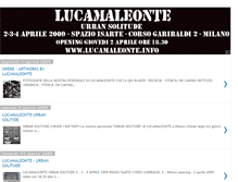 Tablet Screenshot of lucamaleontesoloshow.blogspot.com