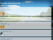 Tablet Screenshot of favorite-ads.blogspot.com