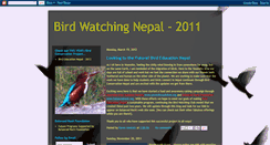 Desktop Screenshot of birdingnepal.blogspot.com