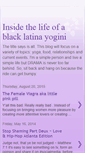 Mobile Screenshot of blacklatinayogini.blogspot.com
