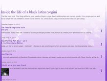 Tablet Screenshot of blacklatinayogini.blogspot.com