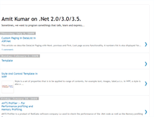 Tablet Screenshot of amitkumardotnet.blogspot.com