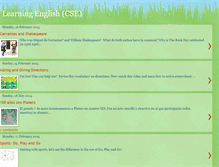 Tablet Screenshot of learningandteachingenglish.blogspot.com