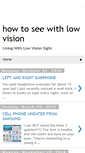 Mobile Screenshot of howtoseewithlowvision.blogspot.com