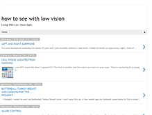 Tablet Screenshot of howtoseewithlowvision.blogspot.com