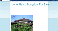 Desktop Screenshot of johorbahrubungalowforsale.blogspot.com