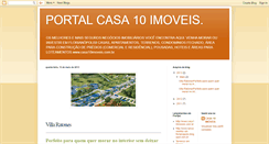 Desktop Screenshot of casa10imoveis.blogspot.com