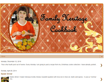 Tablet Screenshot of familyheritagecookbook.blogspot.com
