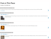Tablet Screenshot of fromathinplace.blogspot.com