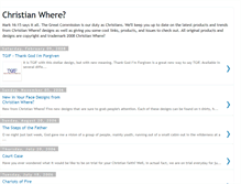 Tablet Screenshot of christianwhere.blogspot.com