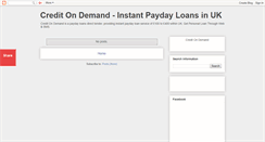 Desktop Screenshot of creditondemand.blogspot.com
