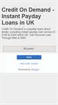 Mobile Screenshot of creditondemand.blogspot.com