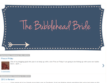 Tablet Screenshot of bubbleheadbride.blogspot.com