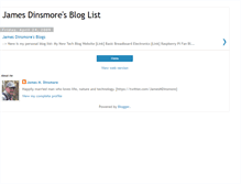 Tablet Screenshot of jamesdinsmoreblogs.blogspot.com