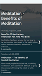 Mobile Screenshot of benefitofmeditations.blogspot.com