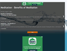 Tablet Screenshot of benefitofmeditations.blogspot.com