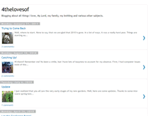 Tablet Screenshot of 4thelovesof.blogspot.com