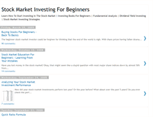 Tablet Screenshot of beginnersstockinvesting.blogspot.com