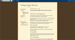 Desktop Screenshot of college-degree-reviews.blogspot.com