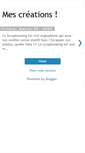 Mobile Screenshot of lescreationsdemelanie.blogspot.com