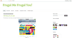 Desktop Screenshot of frugalmefrugalyou.blogspot.com