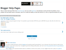 Tablet Screenshot of blogger-help-pages.blogspot.com