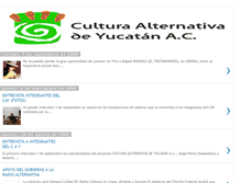 Tablet Screenshot of culturaalternativadeyucatan.blogspot.com