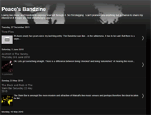 Tablet Screenshot of bandzine.blogspot.com