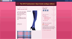 Desktop Screenshot of nyccollegefashionista.blogspot.com